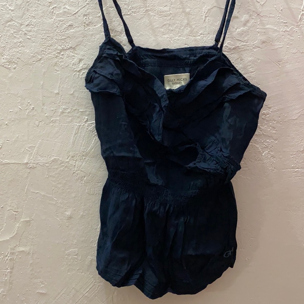 Navy tank blouse